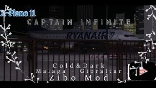 Xplane 11 - Ryanair 737 Zibo Mod - Malaga To Gibraltar - (UltraRealistic)