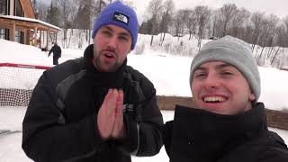 JE FAIS DU HOCKEY SUR GLACE POUR LA PREMIERE FOIS AU CANADA AVEC LA TEAM CROUTON !