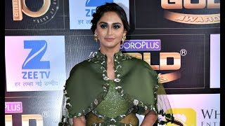 Krystle Dsouza Hot At Zee Gold Awards 2017 Red Carpet