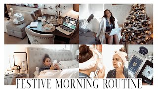 FESTIVE MORNING ROUTINE | Relaxing, Cosy & Christmassy!