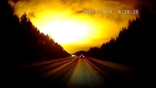 Вспышка в небе 14 11 2014 Свердловская область