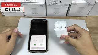 New i90000 Pro TWS 1536U Airpods 2 for iPhone 11Pro iPhone 11 PK i5000 i9000 TWS
