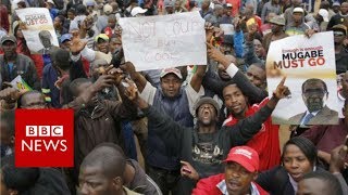 Zimbabwe : Thousands celebrate end of Mugabe era - BBC News