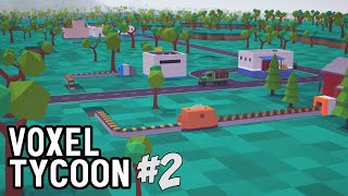 Запуск Конвееров, производство Досок  #2 ✦ Voxel Tycoon