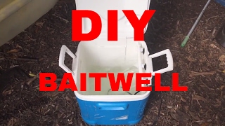 DIY baitwell live well cooler for fishing!!!