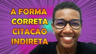Como fazer Citação Indireta TCC nas normas da ABNT