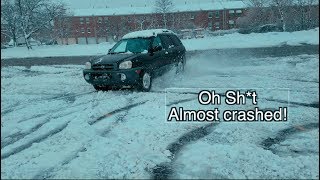 Dangerous Snow Drifting at Kmart's Parking Lot