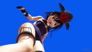 [MMD giantess]住宅地を荒らす巨大娘/giantess devastate a residential area