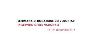 Spot settimana donazione del Sangue 2014