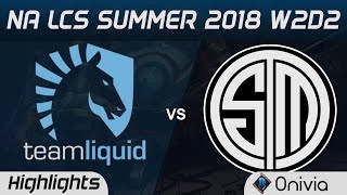 TL vs TSM Highlights NA LCS Summer 2018 W2D2 Team Liquid vs Team Solo Mid by Onivia
