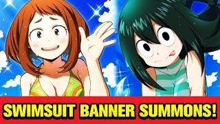 ON A RAW DEKU? SWIMSUIT STEP-UP BANNER SUMMONS! | My Hero Academia SMASH TAP!