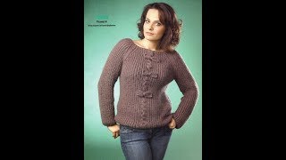 Вязание Джемпера Сверху Спицами - модели 2019 / Knitting Sweaters with Top Knitting Needles