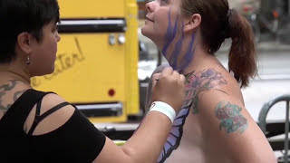 Body painting master, body art New York 2017 part #4