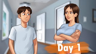 Summertime saga gameplay walkthrough Day 1 - Best Adult game i ever played