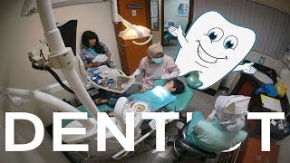 GOES TO THE DENTIST !