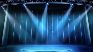 Blue Stage Lighting Background Stock Motion Graphics