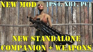 Fallout 4: New Mod - Companion Mod + Weapons (PS4, XBOX 1, PC)