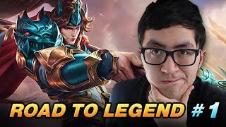 Road To Legend #1 - feat. Layla & Zilong | How to Rank Up | Mobile Legends Gameplay + Tips & Tricks