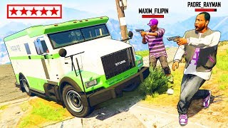 ПЕРВОЕ ОГРАБЛЕНИЕ ИНКАССАТОРА С ПАЦАНАМИ ИЗ ГЕТТО В GTA 5 ROLE PLAY ( ГТА 5 РП )