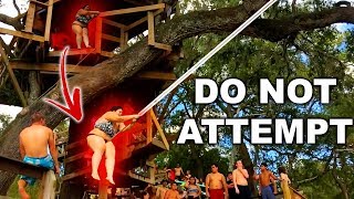 MASSIVE ROPE SWING GONE WRONG!! (Triple Backflips & FAILS) | JOOGSQUAD PPJT