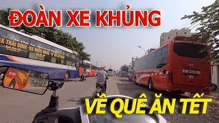 Đi chợ THỦ ĐỨC - Phát hiện ĐOÀN XE KHỦNG chở công nhân VỀ QUÊ ĂN TẾT KỶ HỢI 2019 I cuộc sống sài gòn