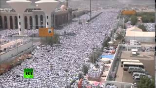 AERIAL Video Of MUSLIMS Gathering in Mecca for HAJJ