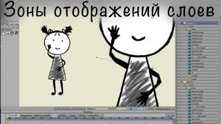 Anime Studio Pro (Moho Pro) - Скрываем и показываем руки персонажа одновременно спереди и сзади