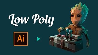 Low Poly: Грут/Cтражи Галактики2
