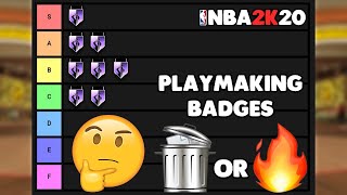 RANKING ALL THE PLAYMAKING BADGES IN TIERS ON NBA 2K20