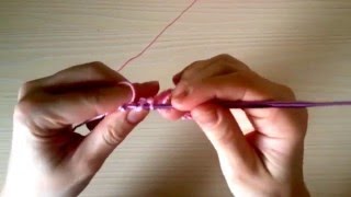 Вязание крючком для начинающих. Урок. Столбики с 1 накидом.