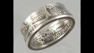 Coin Rings handmade from real Silver Coins by CoinCrafter.com