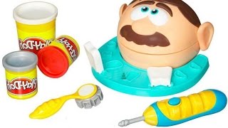 Плей До. Мистер Зубастик. Играем в стоматолога. Play Doh. Dr. Drill and Fill.  Видео для детей.