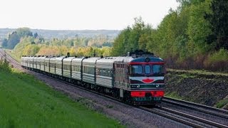 Тепловозы ТЭП60 (Ошмяны) / TEP60 diesel locomotives (BCh, Ashmyany)