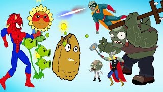 Sonic Spider Hedgehog vs Plants Vs Zombies Cartoons 2019 - Plants Help sonic
