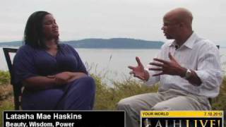 Miss WA Plus America, Latasha Haskins interviews before competing @ Miss Plus America 2010