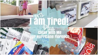 Preparing for Hurricane Florence + Clean With Me!!! | DITL Mom of 2 | LifeAsBrittany