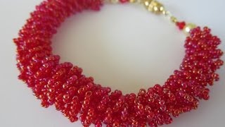 Beaded Fur Bracelet DIY. Бисерный мех
