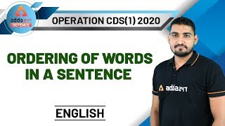 CDS Exam Preparation (2020) | English | Ordering of Words in a Sentence