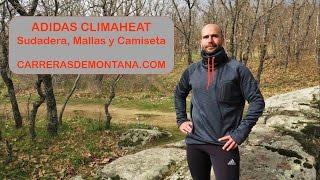 Adidas Running invierno: Mallas, camiseta y sudadera climaheat. Análisis por Carrerasdemontana com