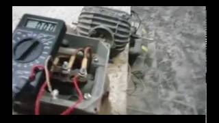 Асинхронник 7 5 кВт переделка в генератор на магнитах 380 220 12 вольт