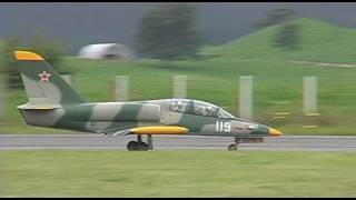 Turbine powered RC jet plane crashes after flame-out
