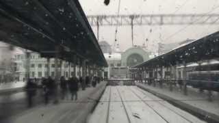 Ускоренное видео из кабины электровоза ЧС7-053 с поездом Брест - Москва
