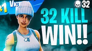 INSANE 32 KILL WIN! (My BEST Solo VS Squads Game) - Fortnite Battle Royale