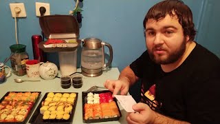 Пробуем роллы суши из суши маркета !