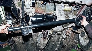 Передняя подвеска. Снимаем поперечину. ВАЗ 2110-2112.