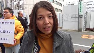 創価学会本部前で訴える　第１２回サイレントアピール