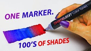 1 MARKER, 100'S OF COLORS: Testing Chameleon Markers