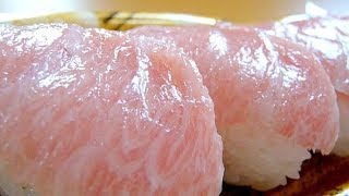 Eating Japanese food Sushi "Otoro sashimi nigirizushi" (ASMR)