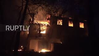 Greece: Residential buildings on fire north of Athens