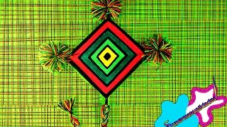 Ojo de Dios huichol (mandala 4 puntas) ♦SUPERMANUALIDADES♦